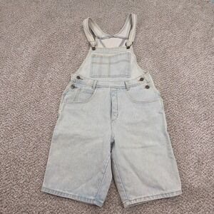 Vintage Guess Shortalls Womens Size 3 Denim Overalls Shorts Made in USA Festival